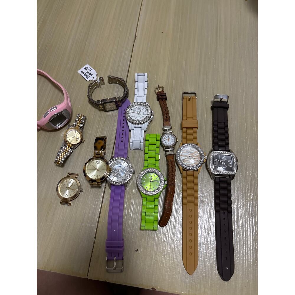 Lot of 11 Women’s Fashion Watches - AS IS for Parts or Repair